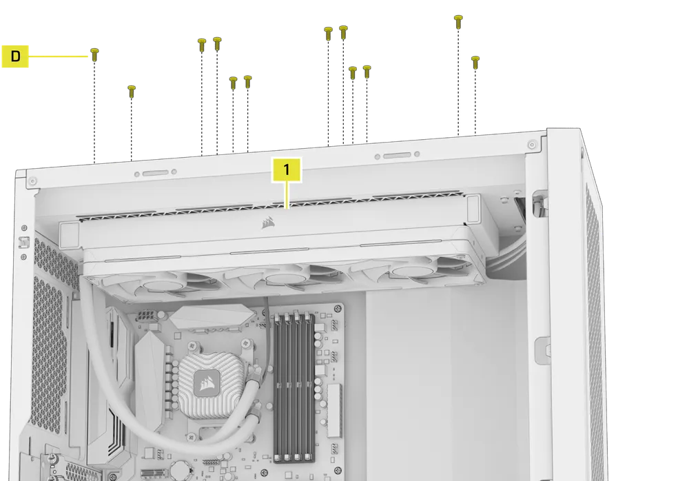 NAUTILUS II RS AMD Radiator Installation - QSG Visual