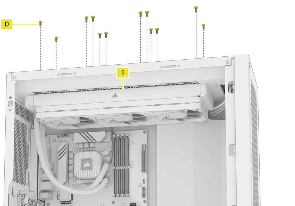 NAUTILUS II RS Intel Radiator Installation - QSG Visual
