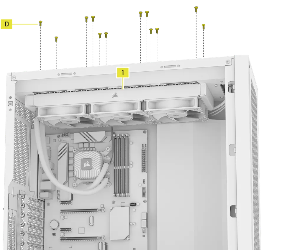 NAUTILUS RS AMD Radiator Installation - QSG Visual