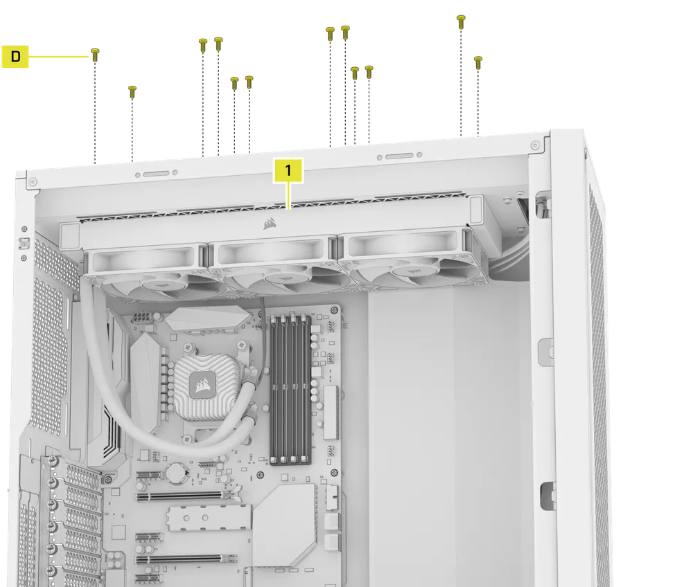 NAUTILUS RS Intel Radiator Installation - QSG Visual
