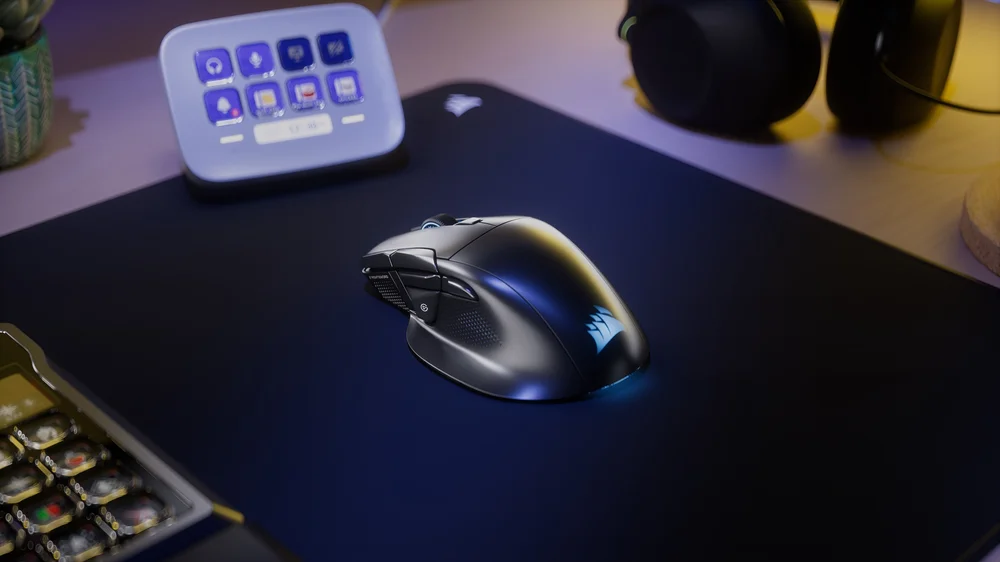 Hero shot of the Nightsword v2 in a staged environment