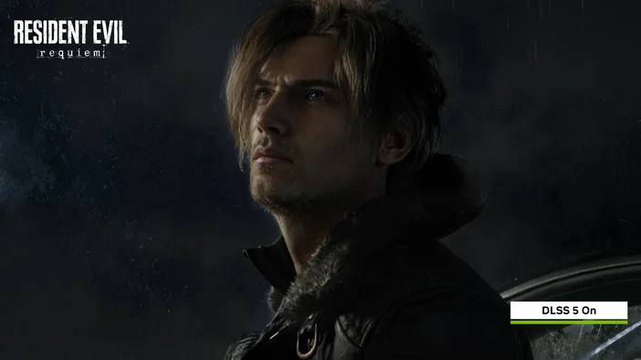 Nvidia dlss 5 example resident evil leon kennedy on