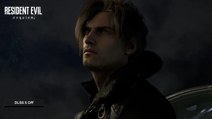 Nvidia dlss 5 example resident evil leon kennedy off