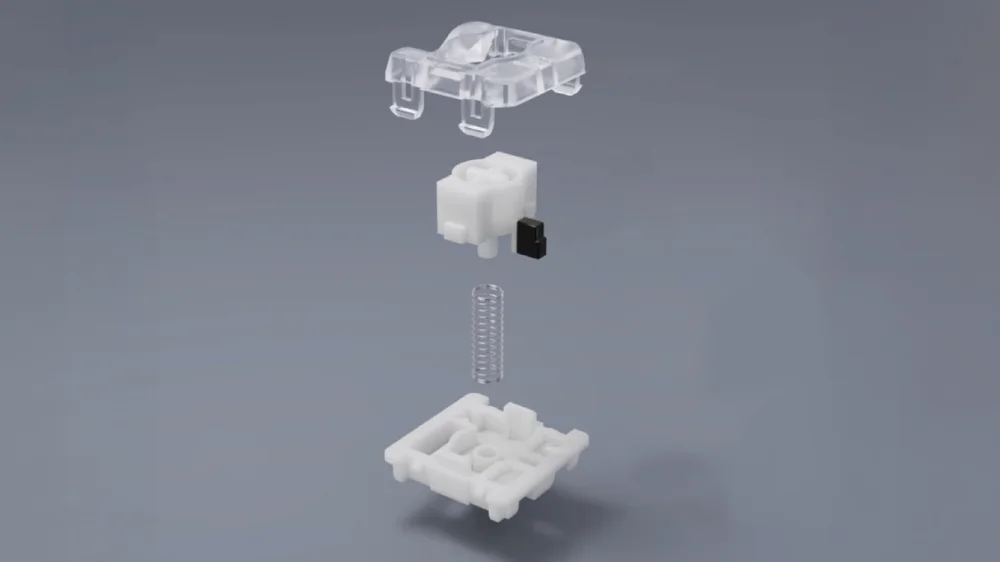 Blowout render of the CORSAIR OPX Low-Profile keyswitch