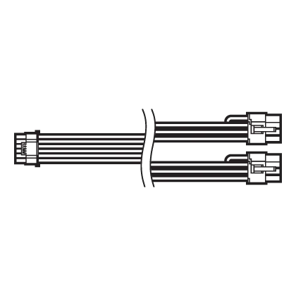 RMe ThermalProtect cable 12V-2x6 to 2x8pin PCIe