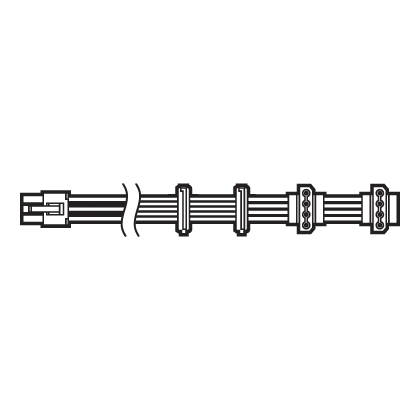 RMe ThermalProtect cable 2SATA 2PATA