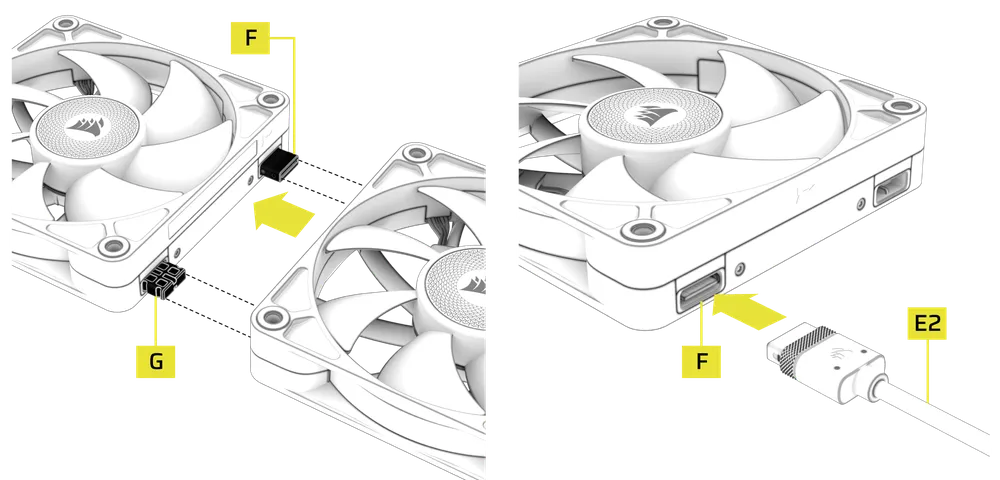 RX II RGB Fan Connection - QSG Visual