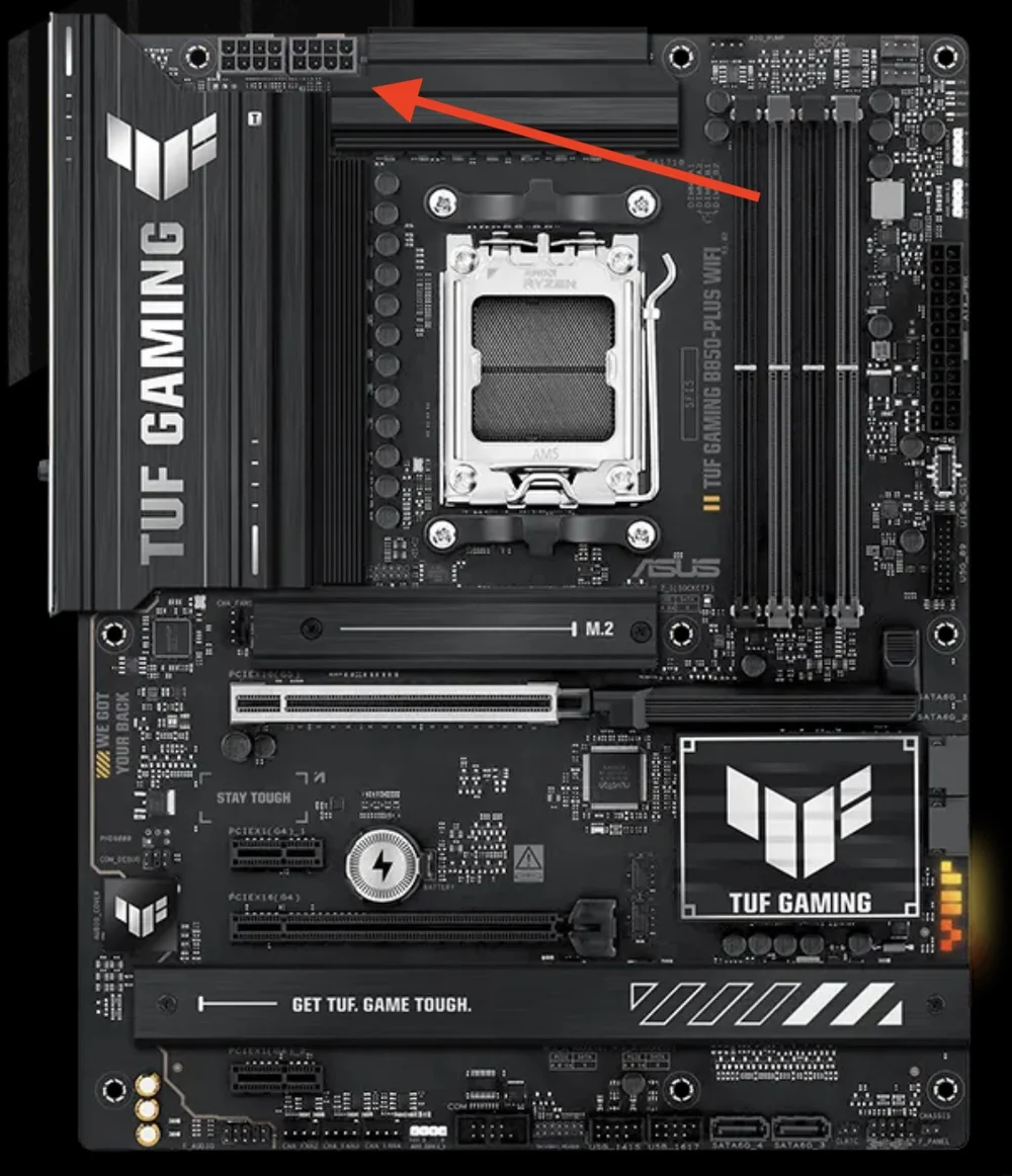 Most midrange to high-end motherboards today have two 8-pin connectors for CPU power.