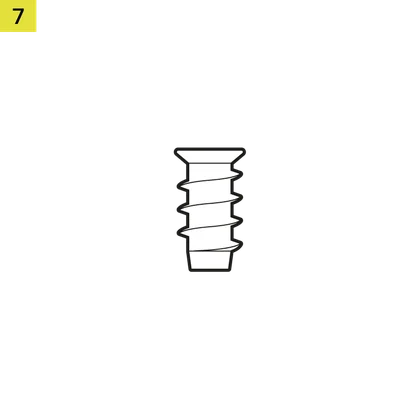 Self-tapping screw lineart - QSG