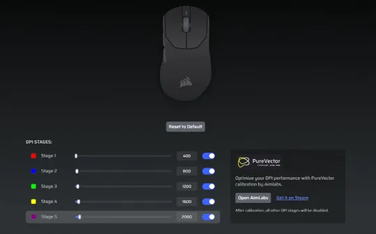 Set DPI Levels