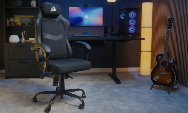 T3 RUSH Fabric Gaming Chair (2023) - Grey/Charcoal