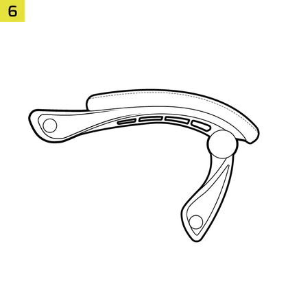 TC80 Gaming Chair Arm Rest Lineart - QSG