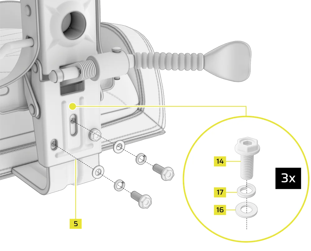 TC80 QSG Visual - Fixing the Seat Mechanism