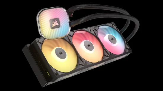 TITAN II 360 RX RGB AIO CPU Cooler on black background