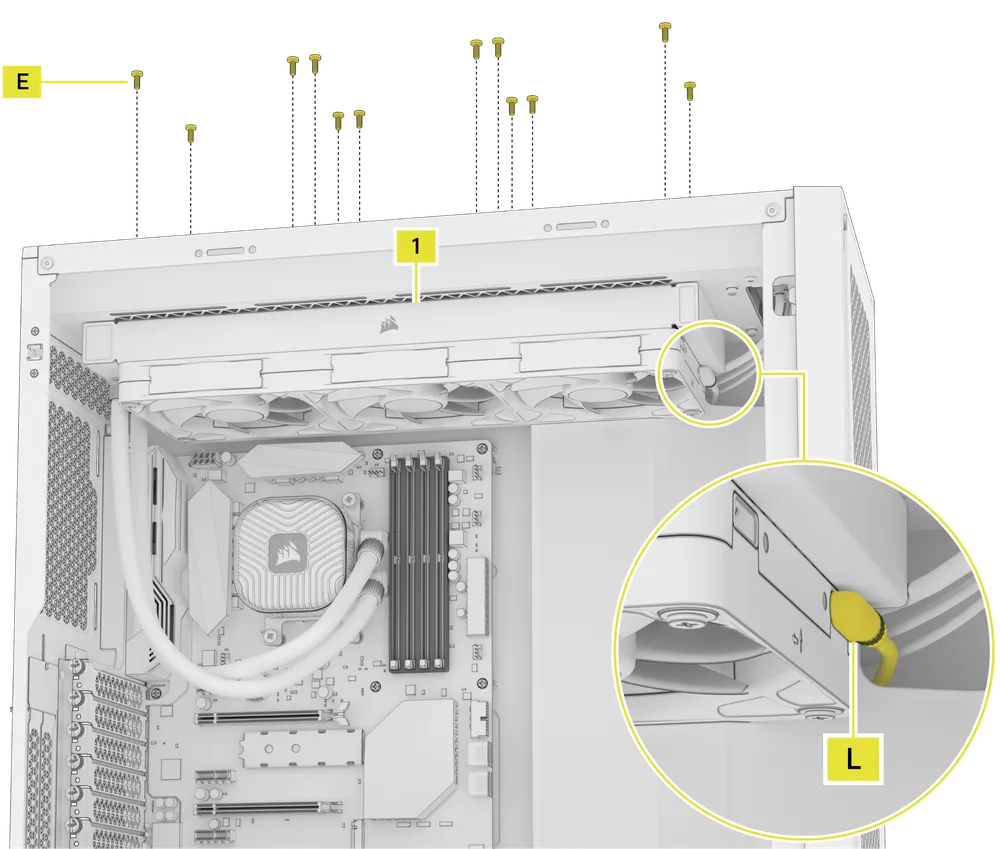 TITAN II AMD Radiator Installation - QSG Visual