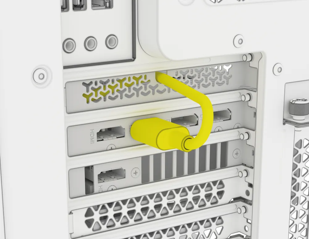 TITAN II DisplayPort Cable Connection to the GPU - QSG Visual