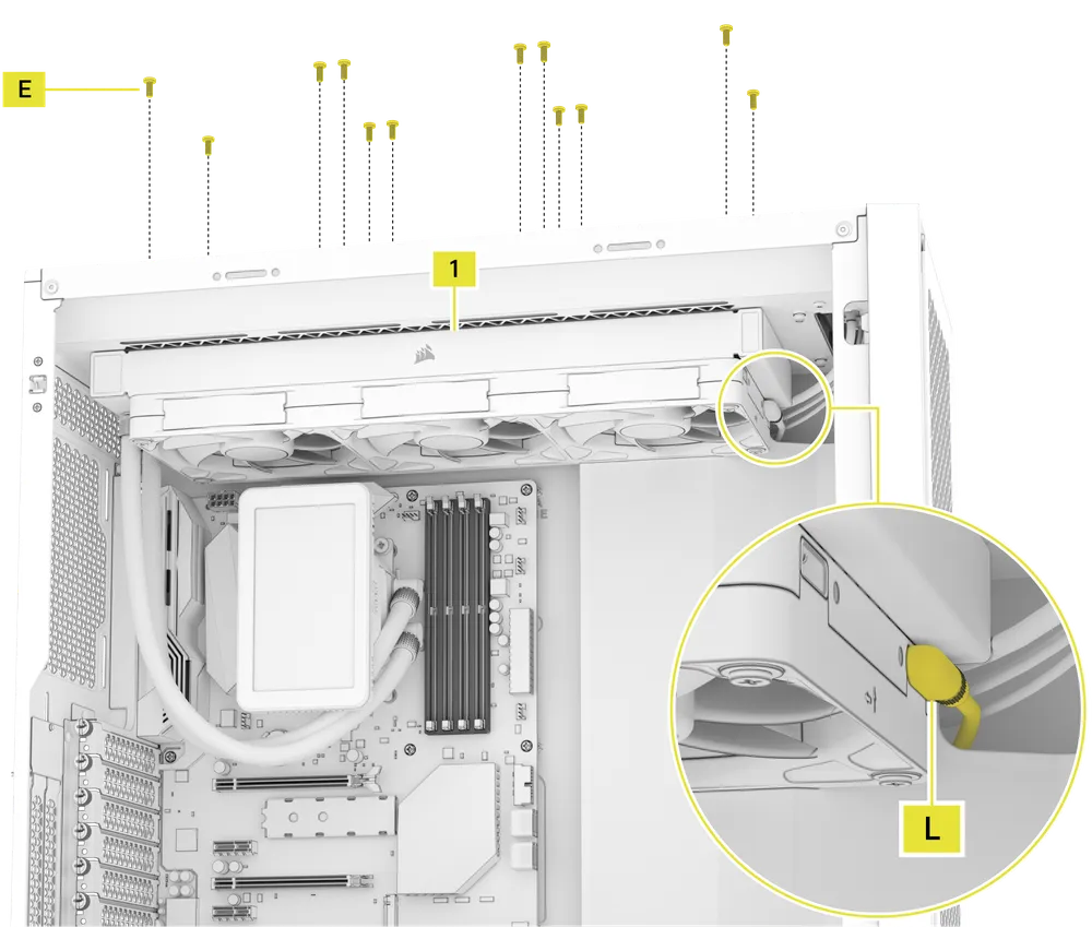 TITAN II LCD AMD Radiator Installation - QSG Visual