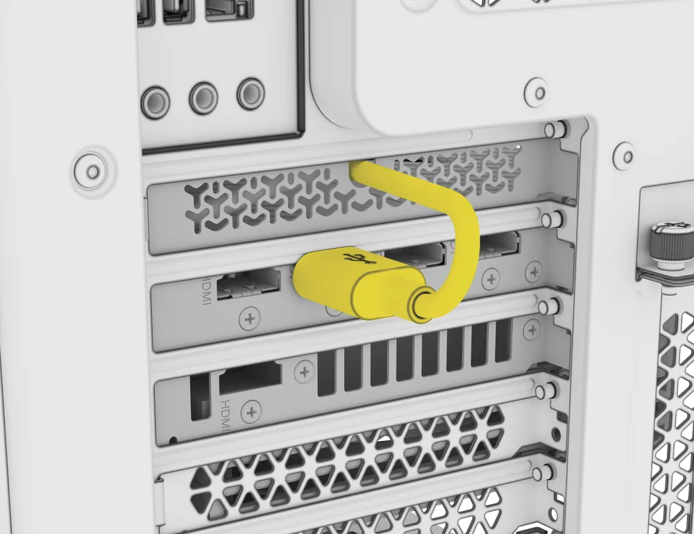 TITAN II DisplayPort Cable Connection to the GPU - QSG Visual
