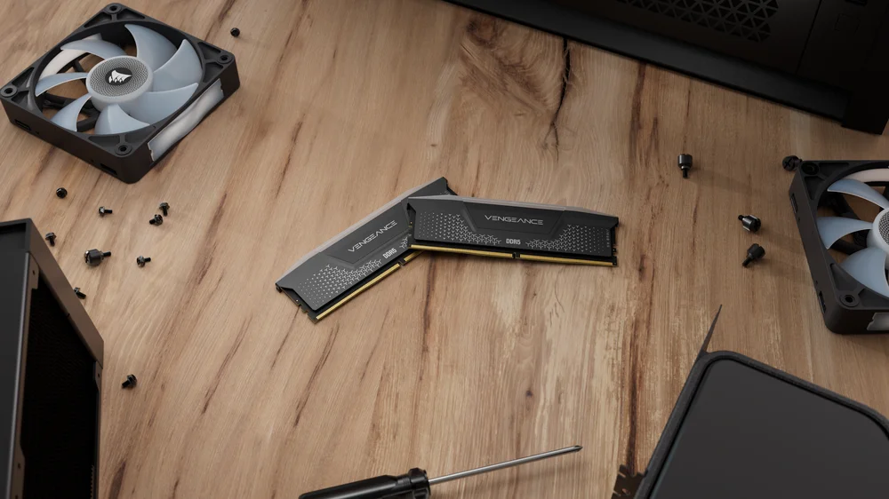 VENGEANCE RGB RS DDR5 on workbench