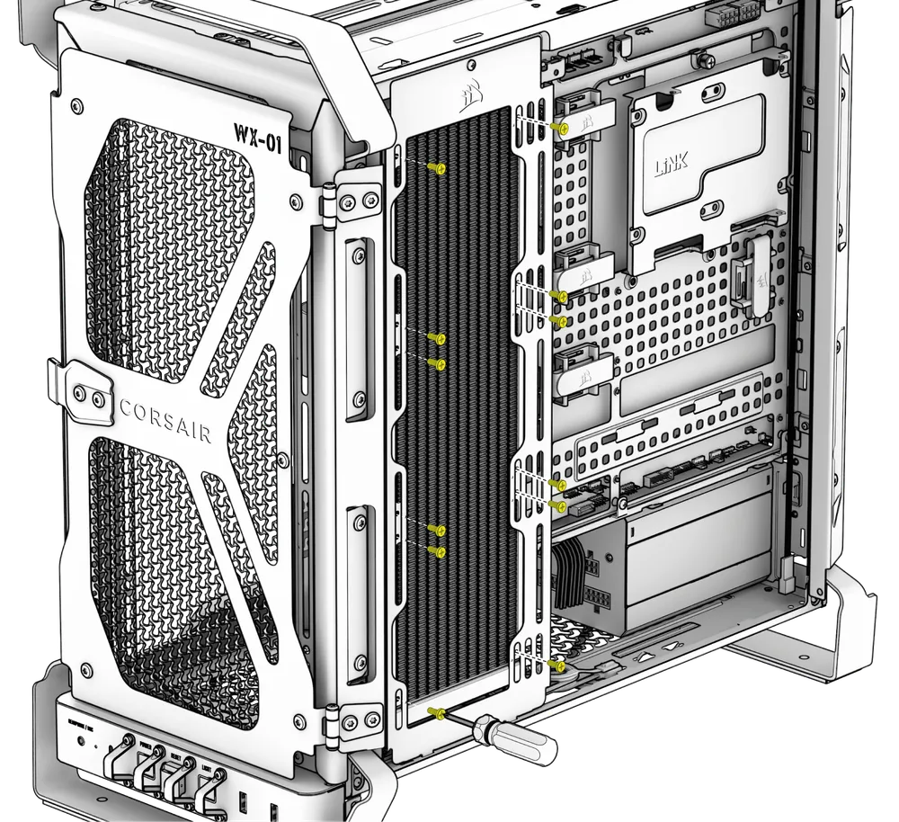 WARTHOG Radiator Installed on Side - QSG Visual