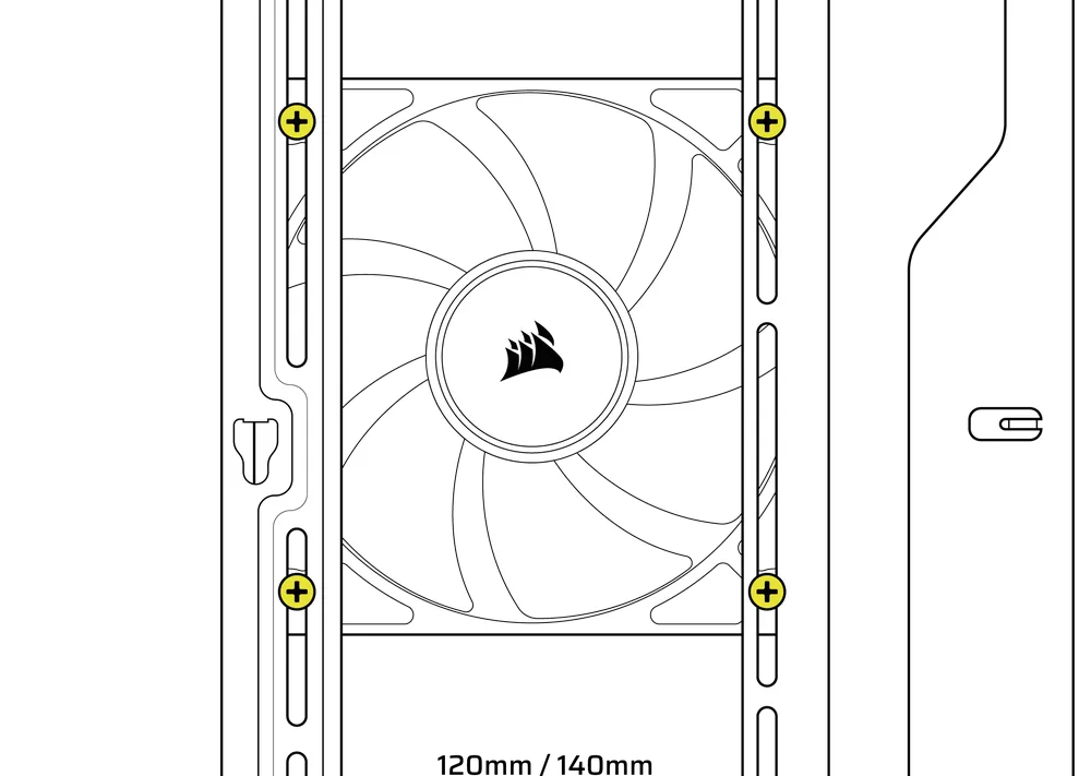WARTHOG Top Fan Installation Illustration - QSG Visual