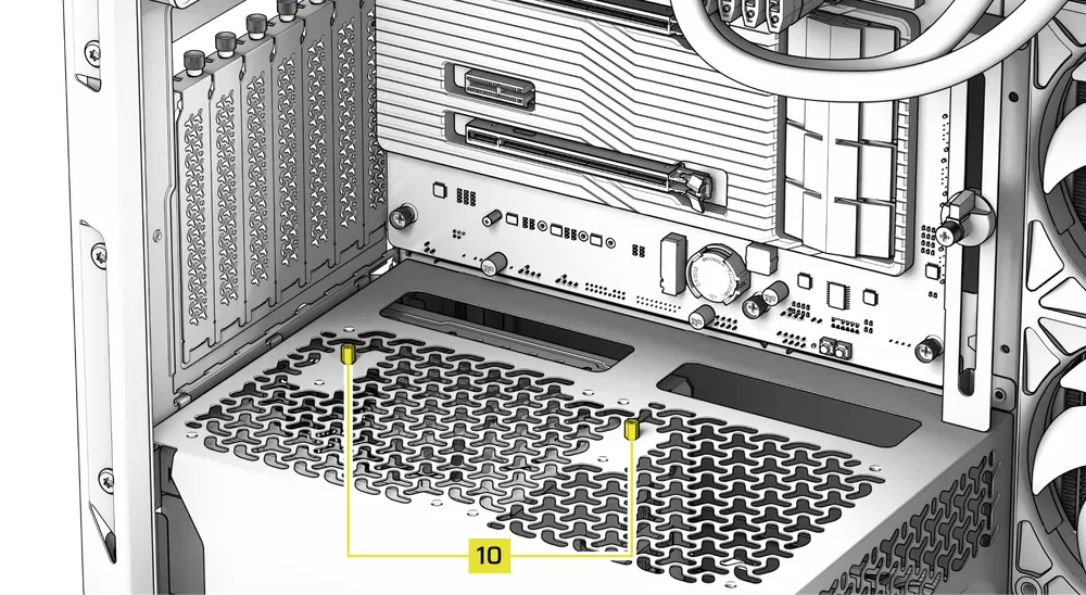 WARTHOG Vertical GPU Standoffs - QSG Visual