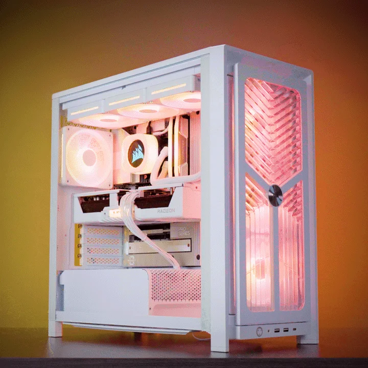 White FRAME 4000X | iCUE LINK