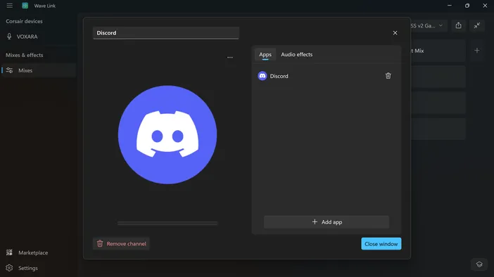 Wave Link Channel Settings