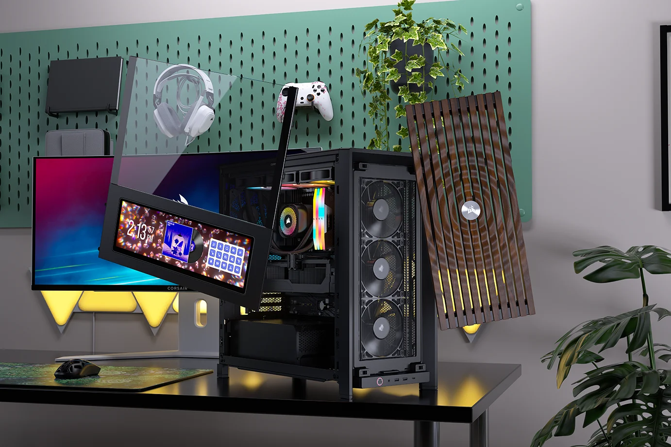 【極美品・付属品完備】Corsair FRAME 4000D PCケースブラック CORSAIR FRAME 4000D 付属品の解説 | CORSAIR
