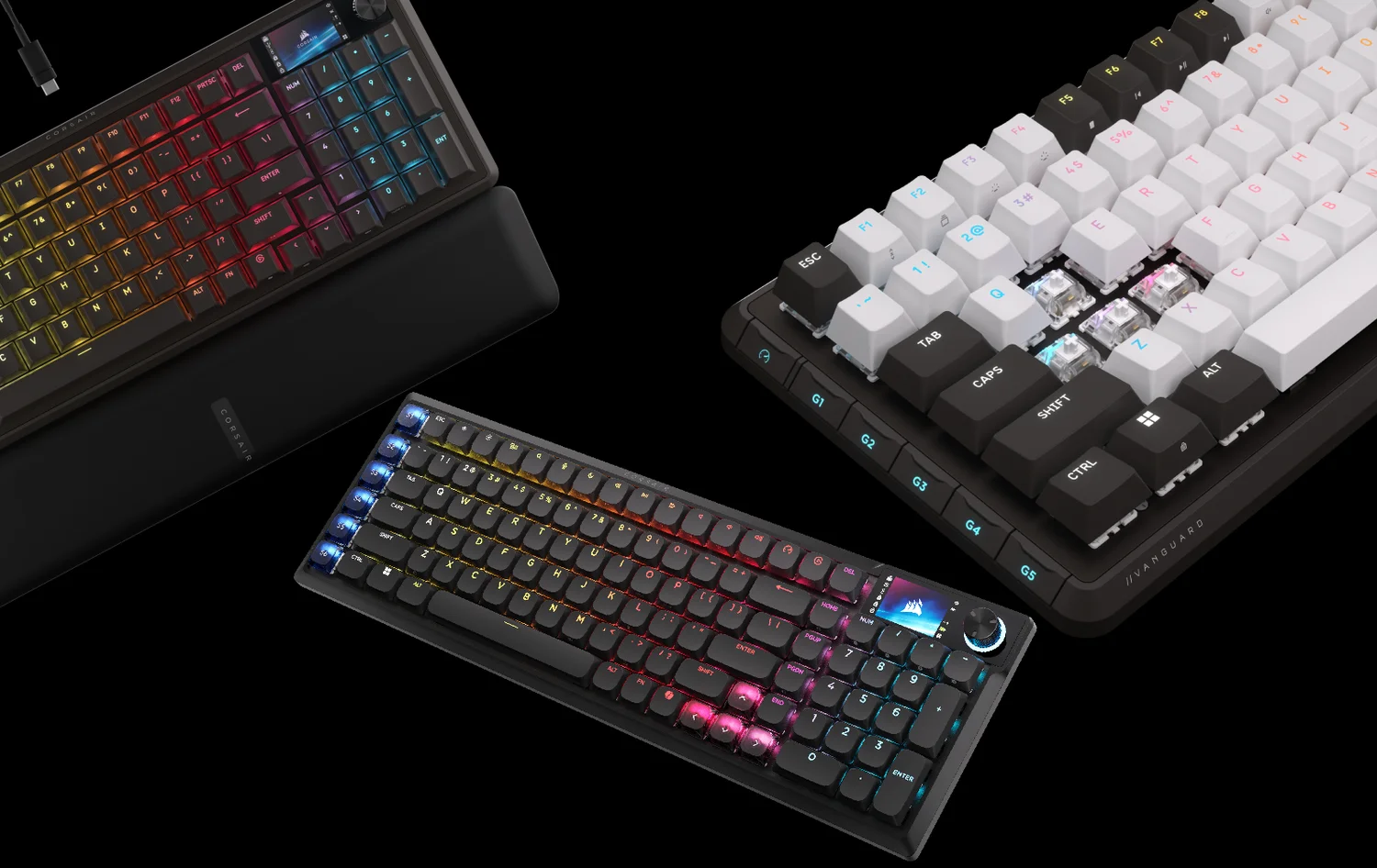 CORSAIR VANGUARD 96 vs VANGUARD PRO 96 vs VANGUARD AIR 99：どれを
