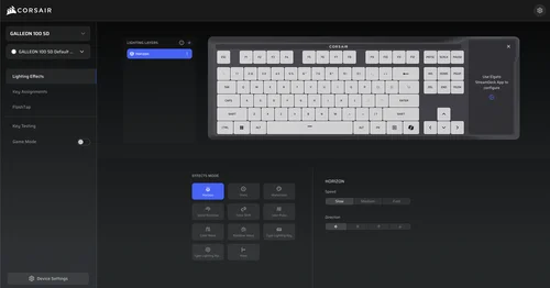 GALLEON 100 SD: CORSAIR Web Hub-Schnittstelle