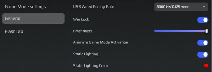 galleon 100 sd game mode settings