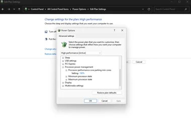 how to disable core parking