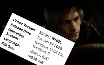 how to rollback nvidia drivers for resident evil requiem 591.86