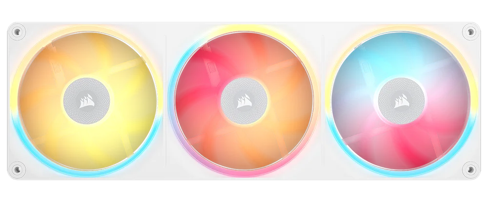 iCUE LINK LX-R 360 RGB Horizontal On in White