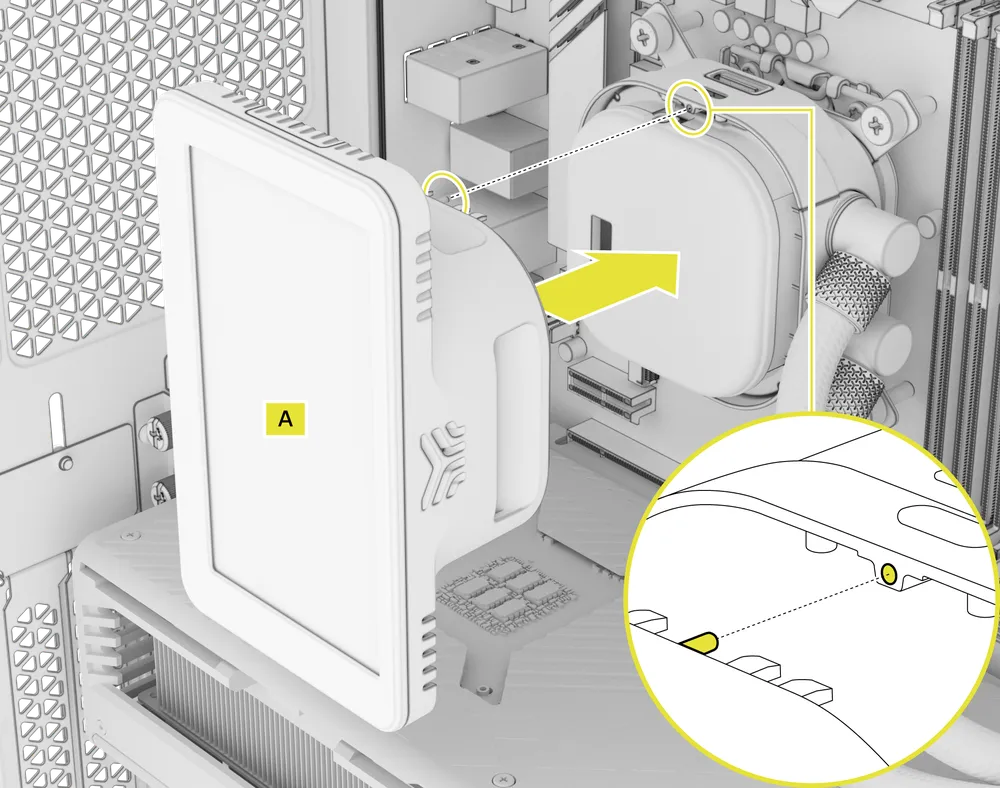 iCUE LINK 5-inch LCD Screen Module Installation - QSG Visual / Lineart