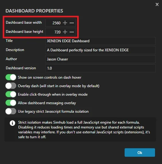 making a simhub dashboard step 3