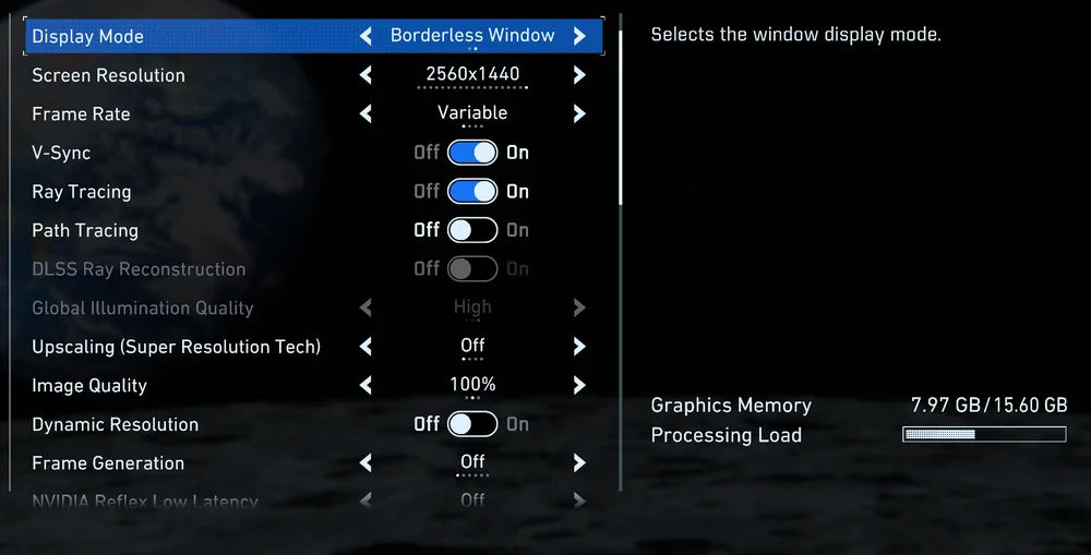pragmata settings menu 1