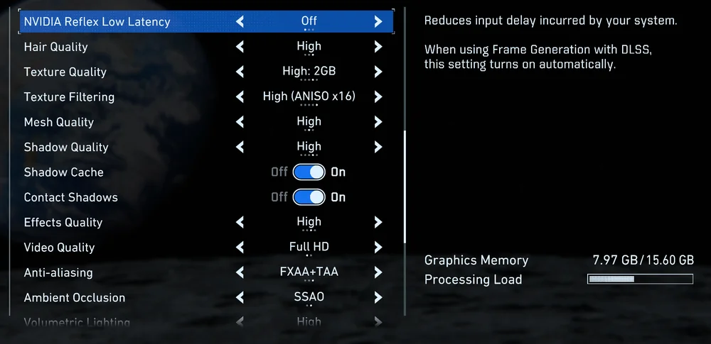 pragmata settings menu 2