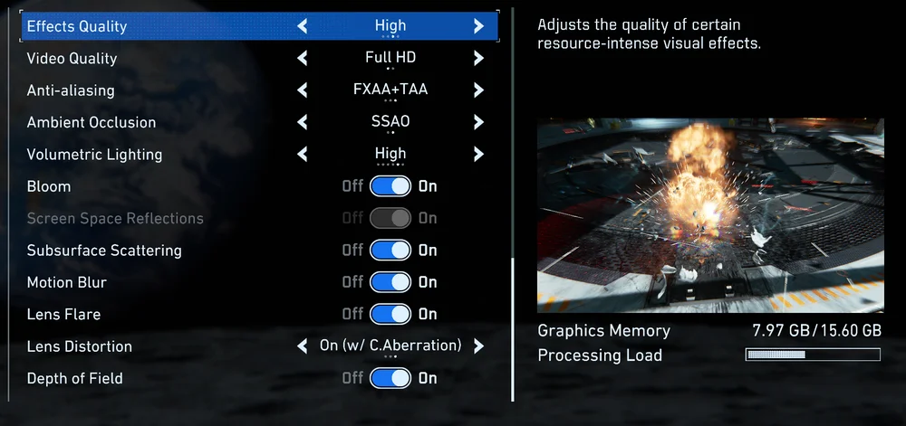 pragmata settings menu 3