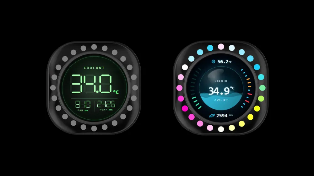 sdzzps segment digit and fluid ball widgets