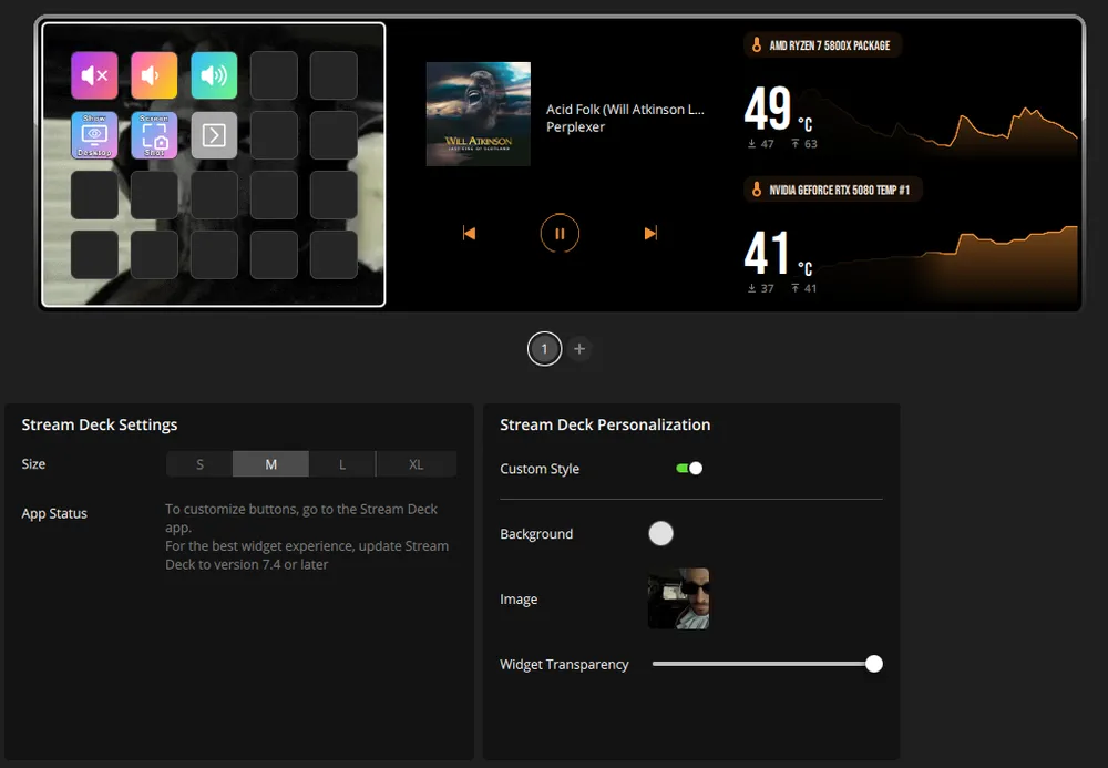 stream deck xeneon edge customization