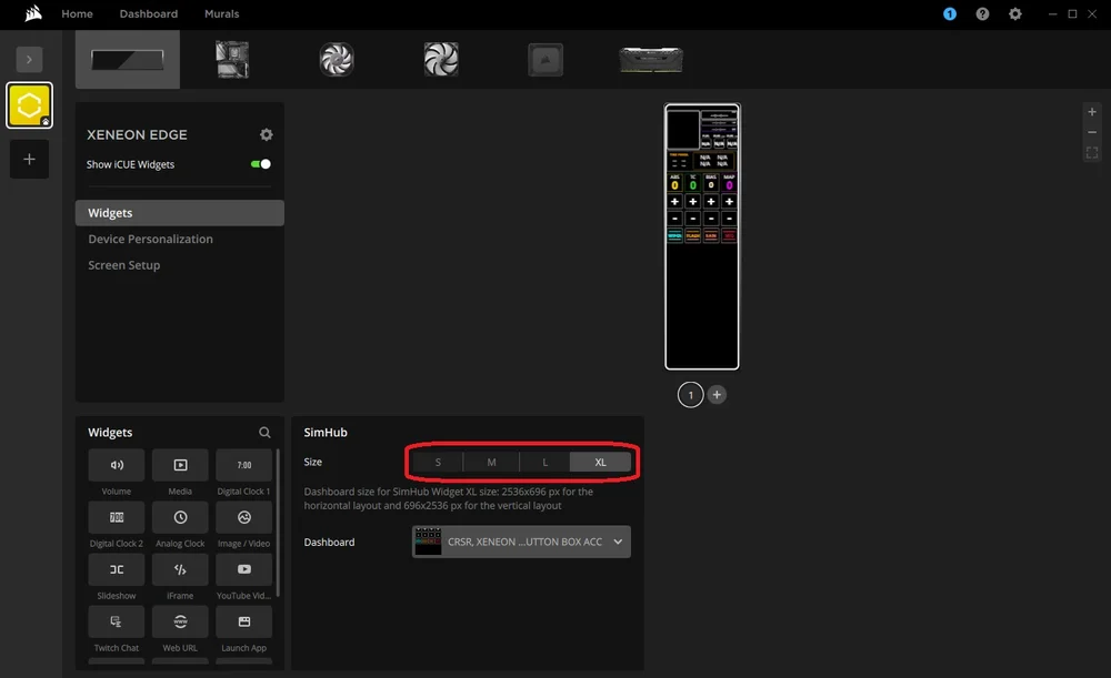 xeneon edge simhub widget step 3