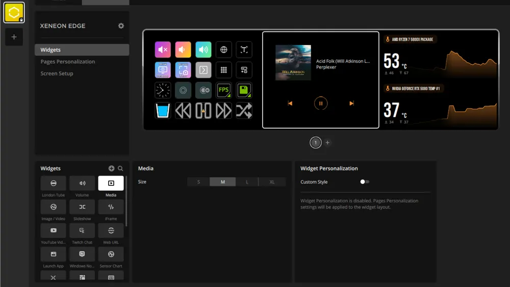 xeneon edge stream deck icue widget setup