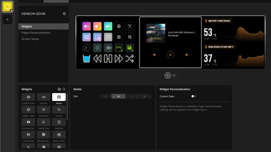 xeneon edge stream deck icue widget setup